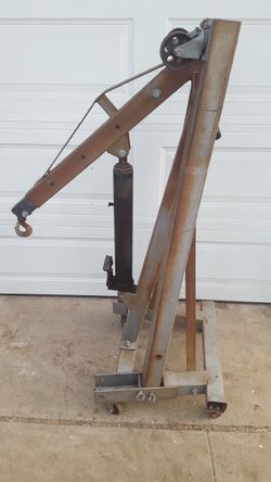 2 ton telescopic folding engine hoist