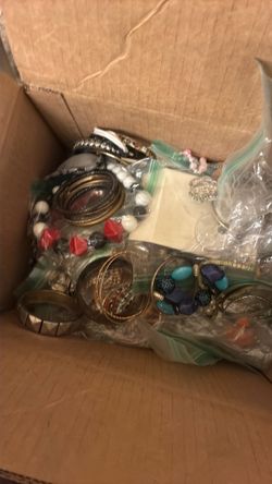 A whole box of jewelry