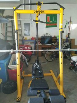 Stinger cap barbell weight bench sale