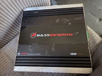 Bass inferno 1000 watt mono block amp
