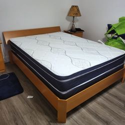 NEW QUEEN PILLOW TOP MATTRESS WITH BOX SPRING ♨️ Bed frame is not available