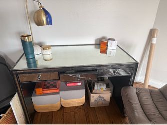 Restoration Hardware: Strand mirrored desk