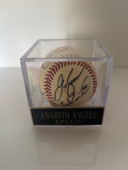 Autographed Anaheim Angels Greats Baseball