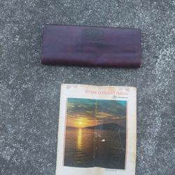 1974 Texaco Road Atlas In Leather Case