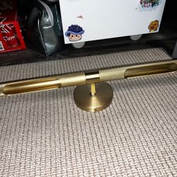 Gold Brass Light, 24" Dimmable Rotatable 360° for Wall, Vanity, Gallery Wall,  Art, Pictures