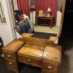 Antique vanity, solid wood