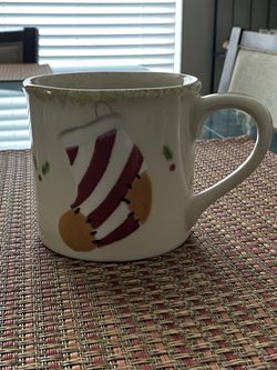 STARBUCKS BARISTA HANDSTONE HANDPAINTED CHRISTMAS STOCKING MUG