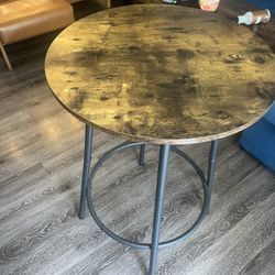 🍷 Rustic Industrial High Top Table – $60 OBO