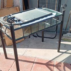 Glass Table With Mirror 