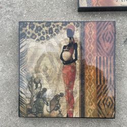 Wall art 9 inches square 3 Pieces