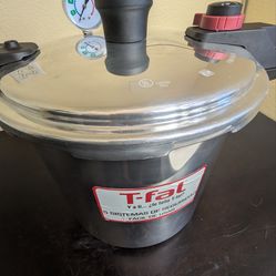 Large T-fal 22 Qt Pressure Cooker Tamale Steamer Pot Complete