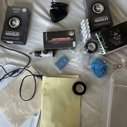 Full Tattoo Kit With Color And Ink