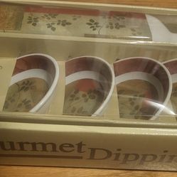 Tuscan Style Ceramic Olive Oil & Vinegar Dipping Set – New in Box