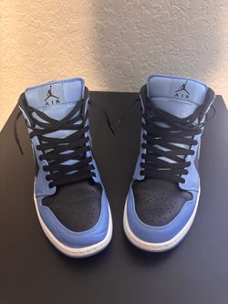 Jordan 1 Mid University Blue Black