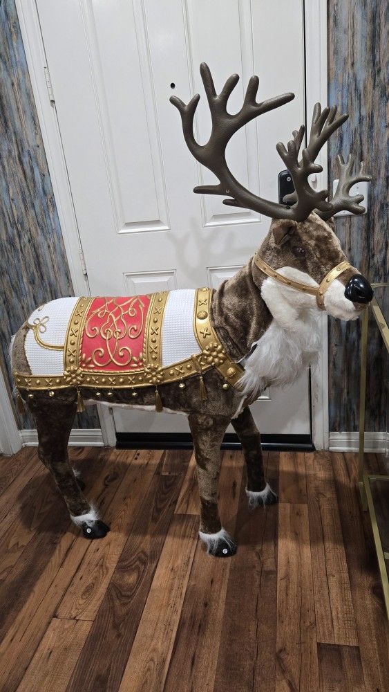 Holiday 4 ft. Animated Reindeer Christmas Animatronic