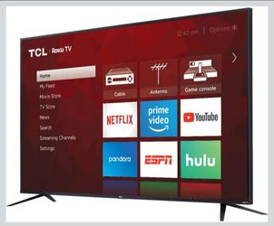 TCL 65-inch class 4-series 4k uhd hdr smart roku tv (model 65s431).
BRAN NEW IN FACTOY SEAL NEVER O