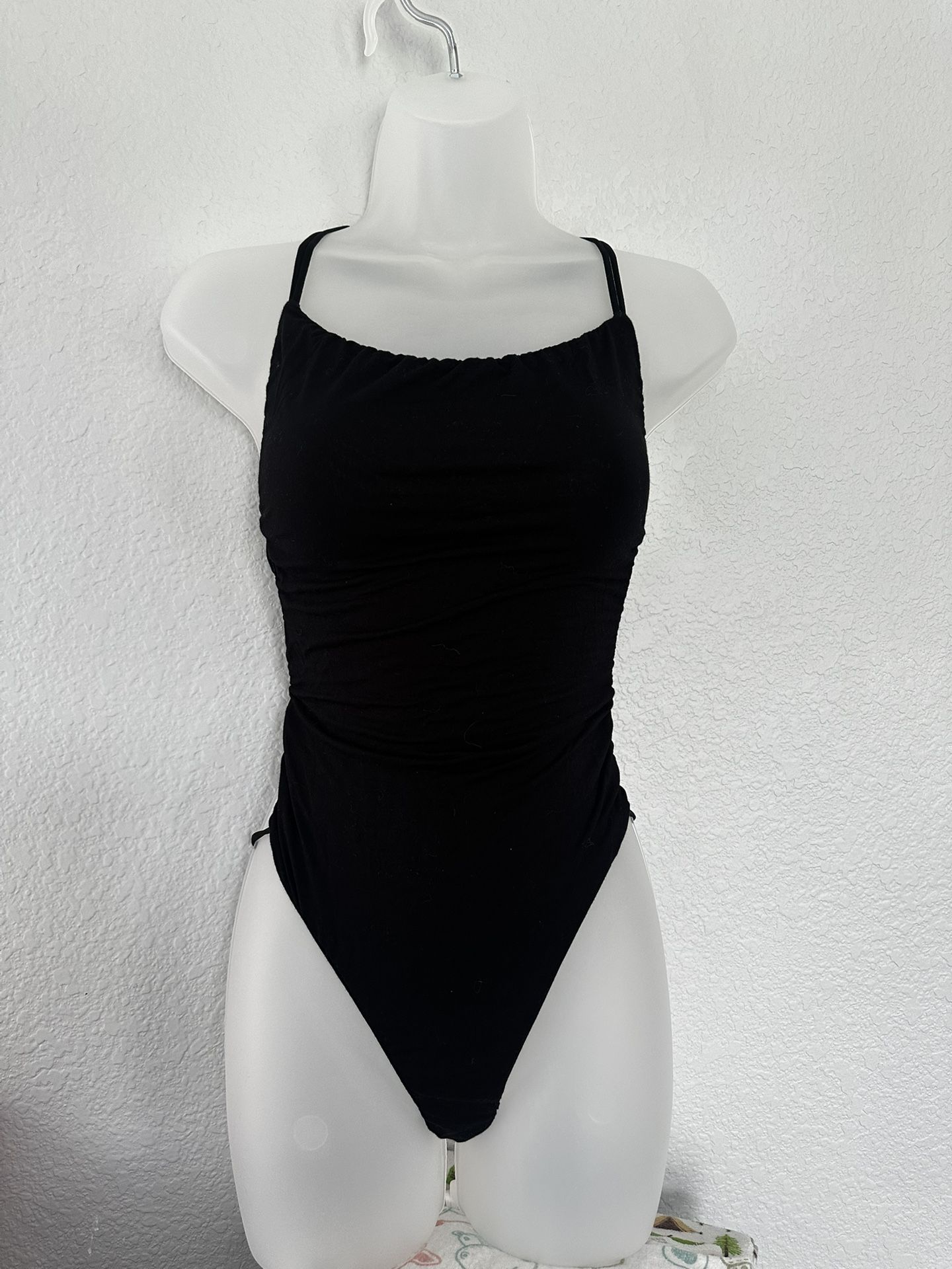 Black Backless Bodysuit (Med)