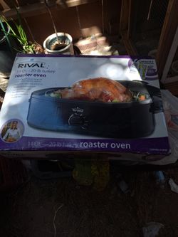 New rival 14 qt-20 -lb turkey roaster oven 35.00