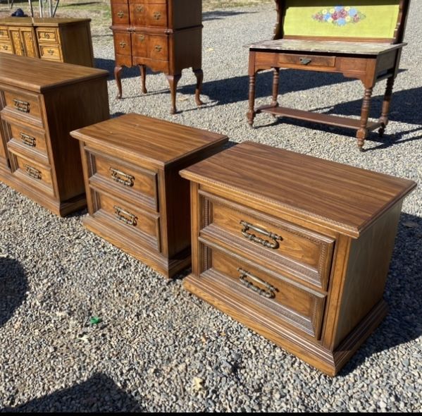 Two Vintage Nightstands