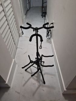 Triple Guitar Stand Black Metal