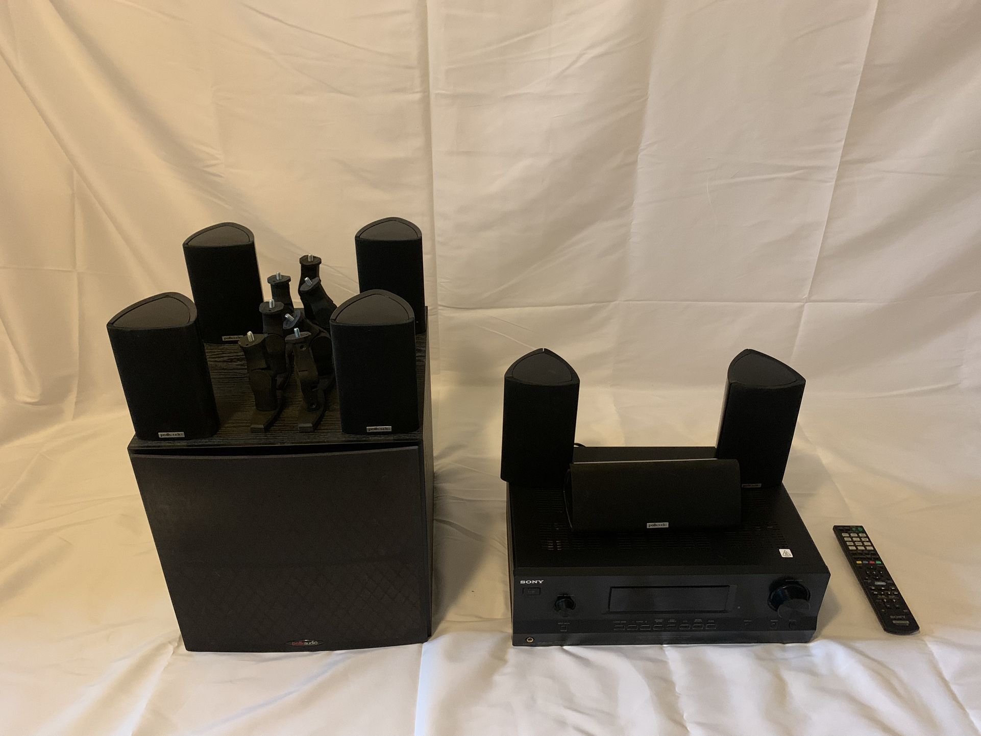 7.1 Polk Audio Sound System and Sony Receiver