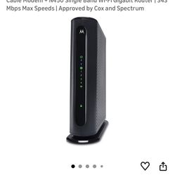 Cable Modern Plus Router Motorola