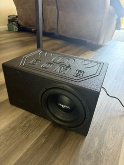 SKAR 12” Subwoofer With Q Bomb Box