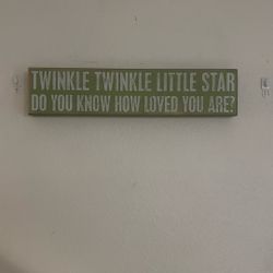 Twinkle Twinkle Little Star - Kids Wooden Sign