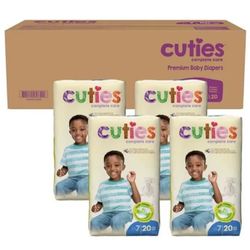 Cuties Size 7 Diapers