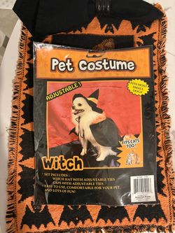 "Happy Halloween" Witch Pet Costume