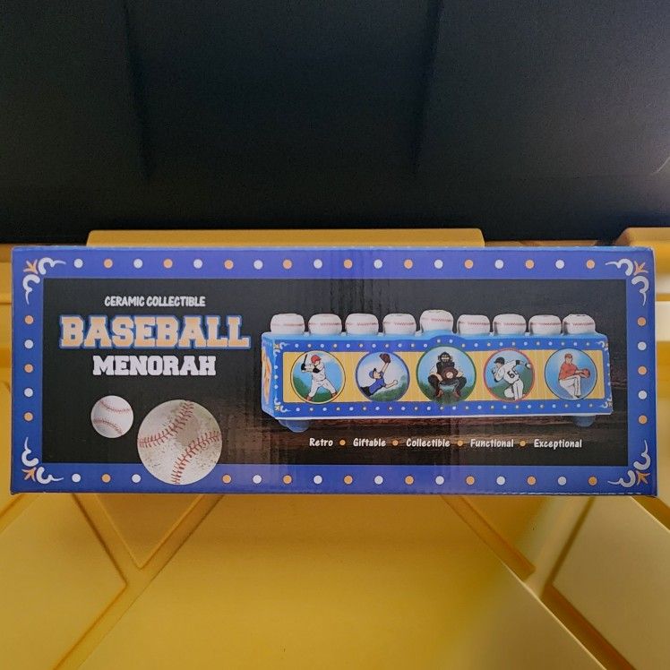 Baseball Menorah ~ Hanukkah