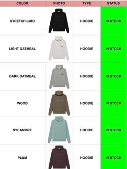 Essentials Hoodies Bulk Only