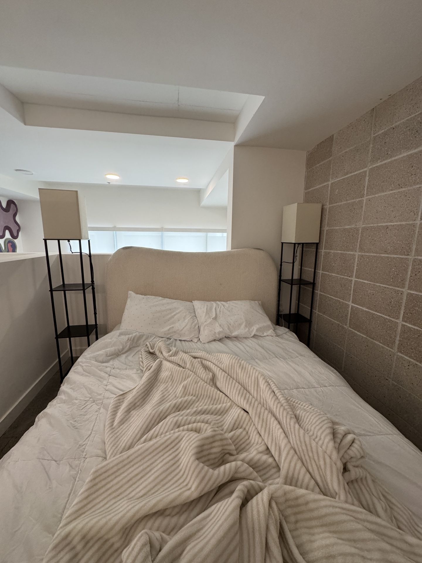 Bed Frame and Queen Mattress