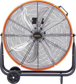 New -24 Inch Powerful Industrial Circulation Fan, Robust Commercial Application 3-Speed 8600CFM, 360°Flexible Adjustment Industrial Ground Fan for War