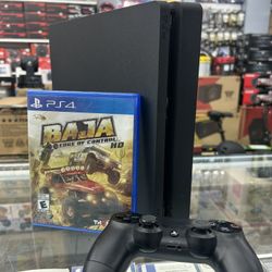 PS4 Slim With Game And Control 