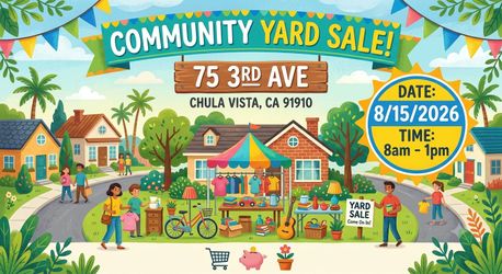 Community Yard Sale 8/15/2026