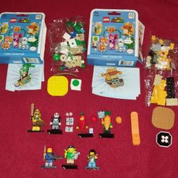Lot of Nine Lego Mystery Minifigures and Super Mario Brothers Figures Complete