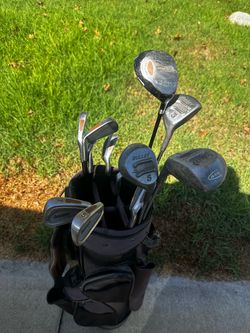 Full set of golf clubs