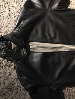 Saxony large leather jacket
