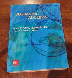 Beginning ALGEBRA BOOK.