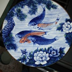 Porcelain KOI FISH Platter