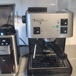 Starbucks BARISTA ESPRESSO MACHINE  and BURR GRINDER 
