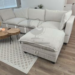 Beige Cloud Couch Modular Sectional NEW