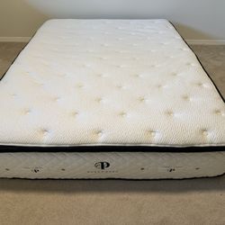 Like New Plushbeds Signature Bliss Organic Hybrid Queen Mattress