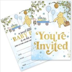 Winnie the Pooh Baby Shower Invitations