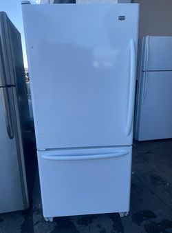 Maytag Bottom Freezer White Refrigerator
