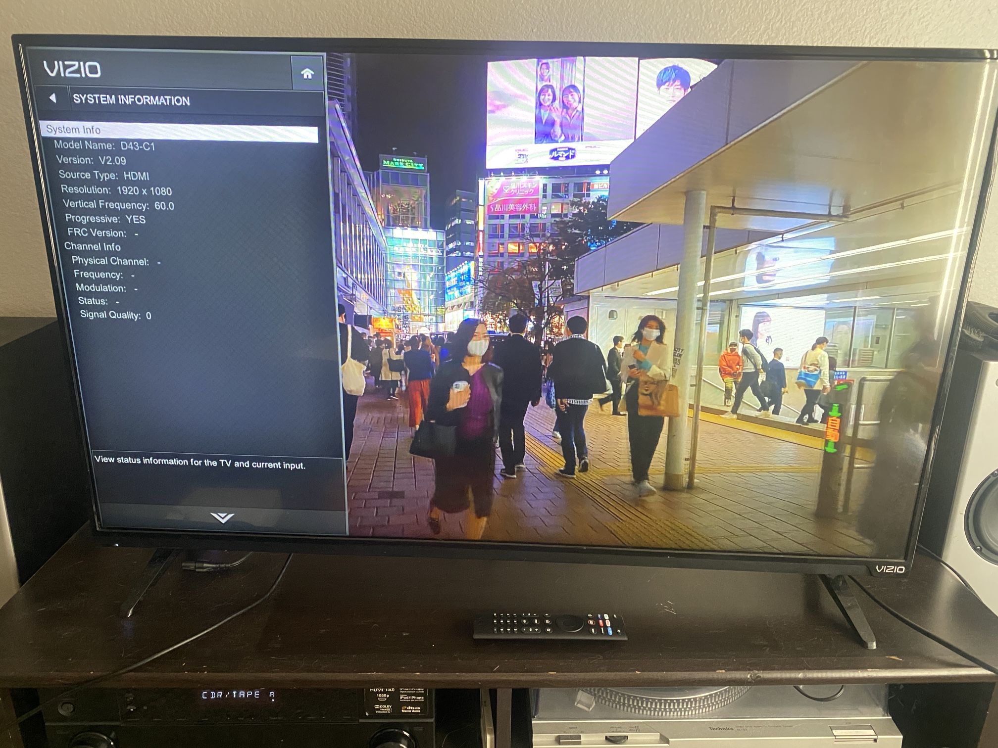 Vizio D43-C1 43" HD TV 1080p LED 