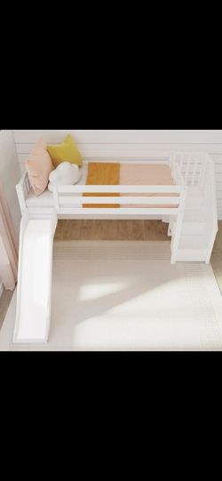 Twin size loft bed with Mattress