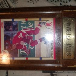 Steve Yzerman Plaque Score Card