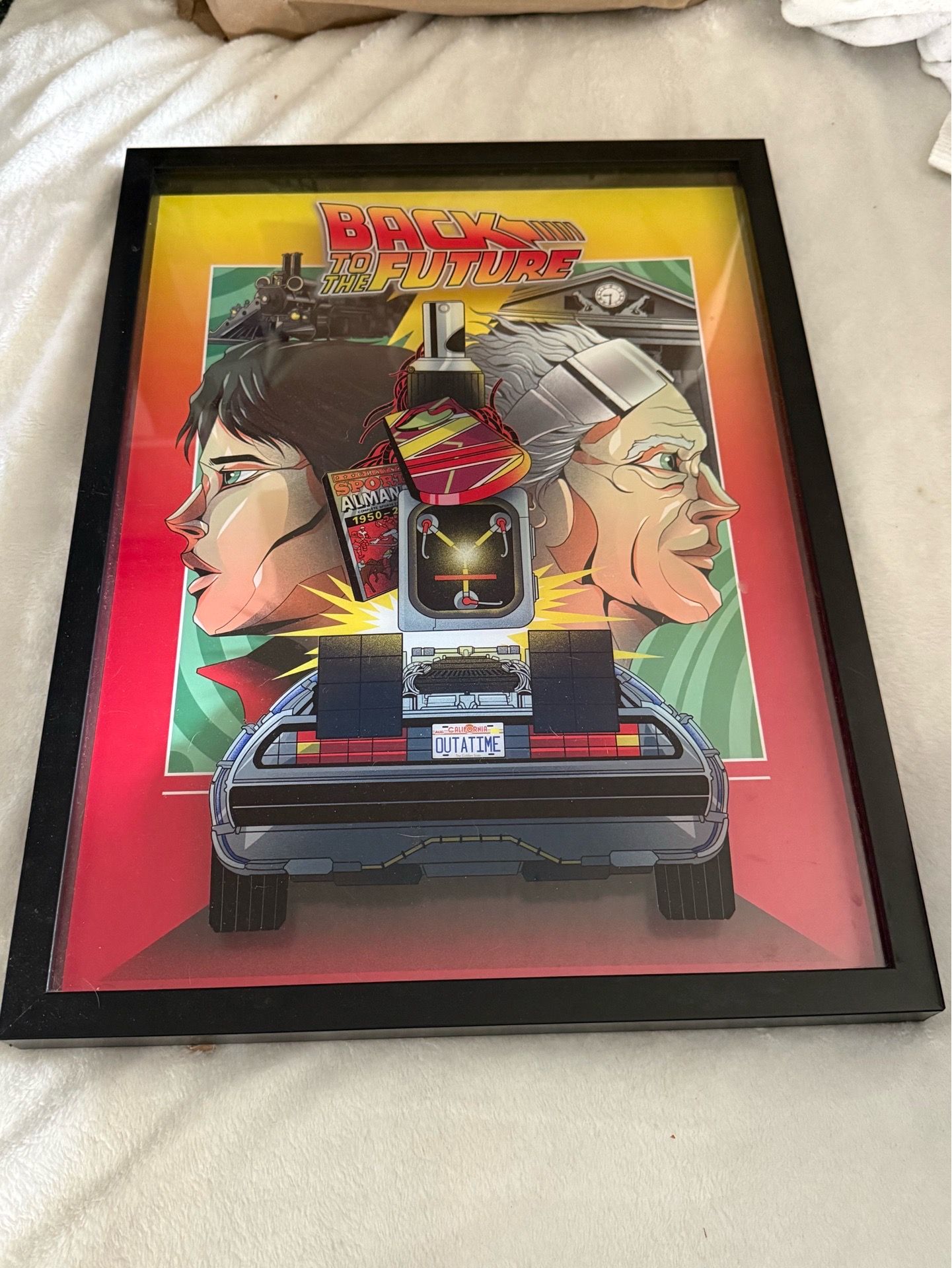 Back to the Future Framed shadow boxโ Movie Poster Decor